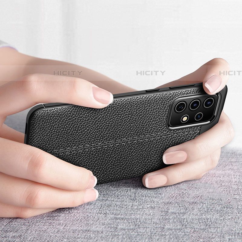 Coque Silicone Gel Motif Cuir Housse Etui pour Samsung Galaxy A72 4G Plus