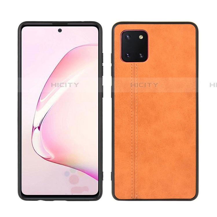 Coque Silicone Gel Motif Cuir Housse Etui pour Samsung Galaxy A81 Plus