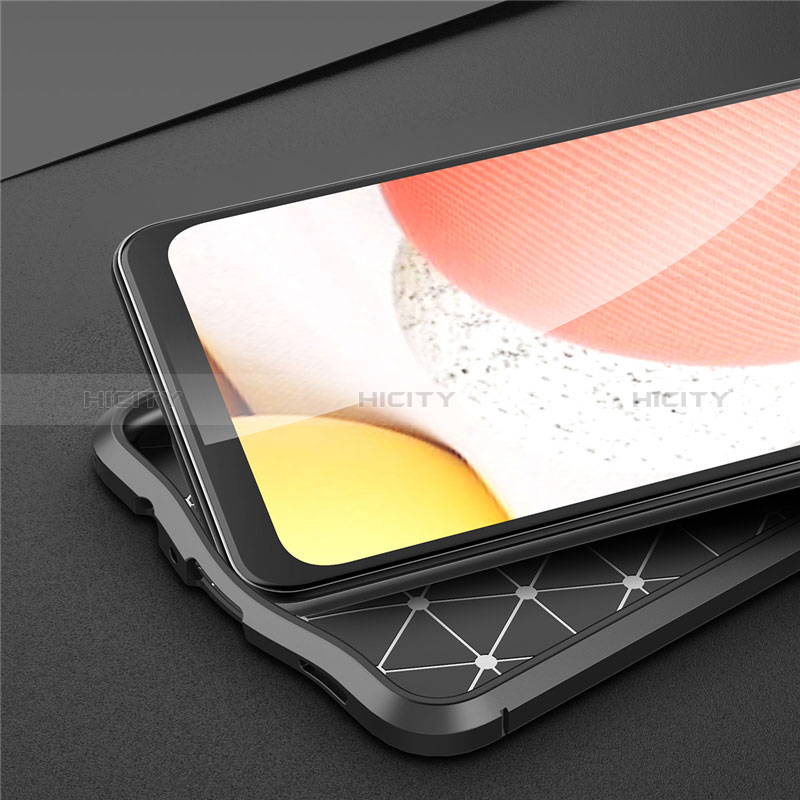 Coque Silicone Gel Motif Cuir Housse Etui pour Samsung Galaxy M12 Plus