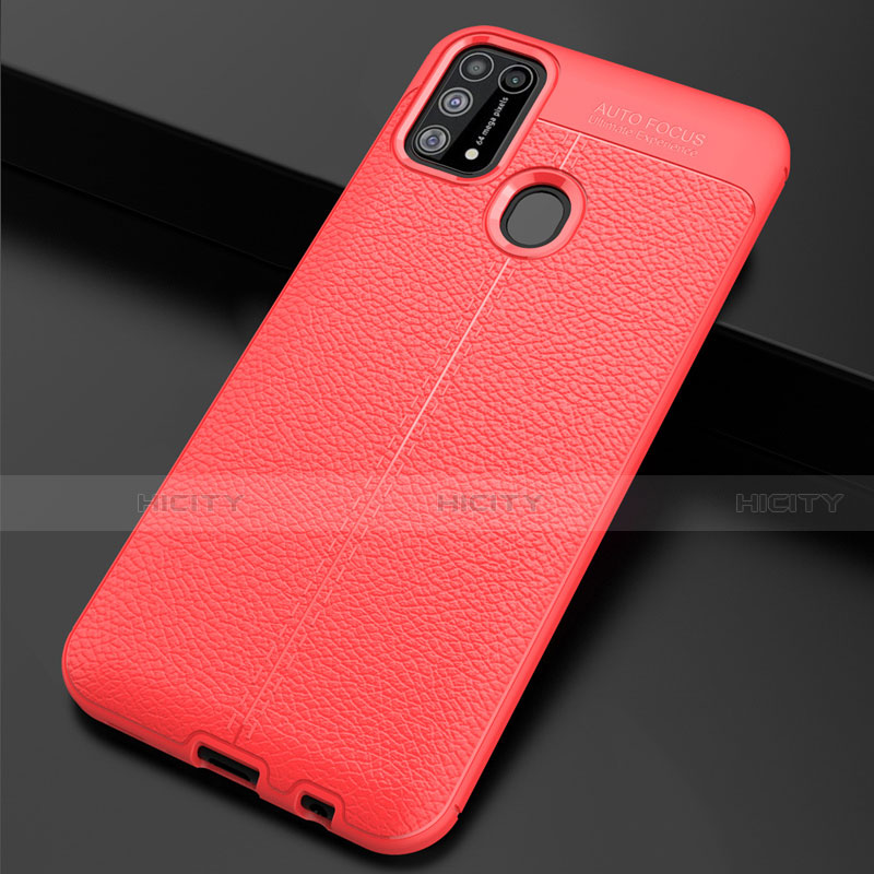 Coque Silicone Gel Motif Cuir Housse Etui pour Samsung Galaxy M31 Plus