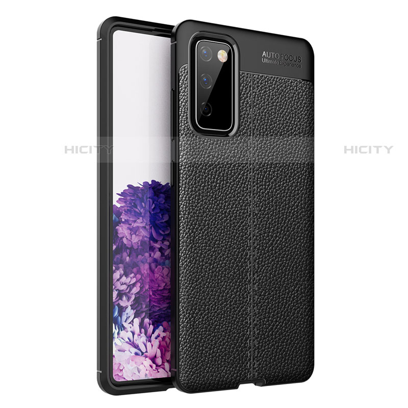 Coque Silicone Gel Motif Cuir Housse Etui pour Samsung Galaxy S20 FE 5G Plus