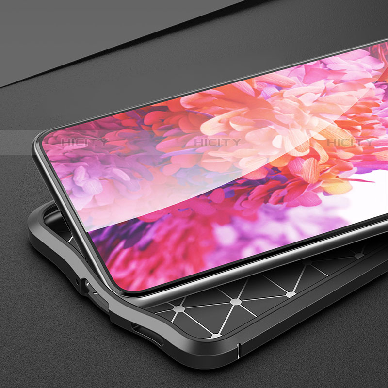 Coque Silicone Gel Motif Cuir Housse Etui pour Samsung Galaxy S21 FE 5G Plus