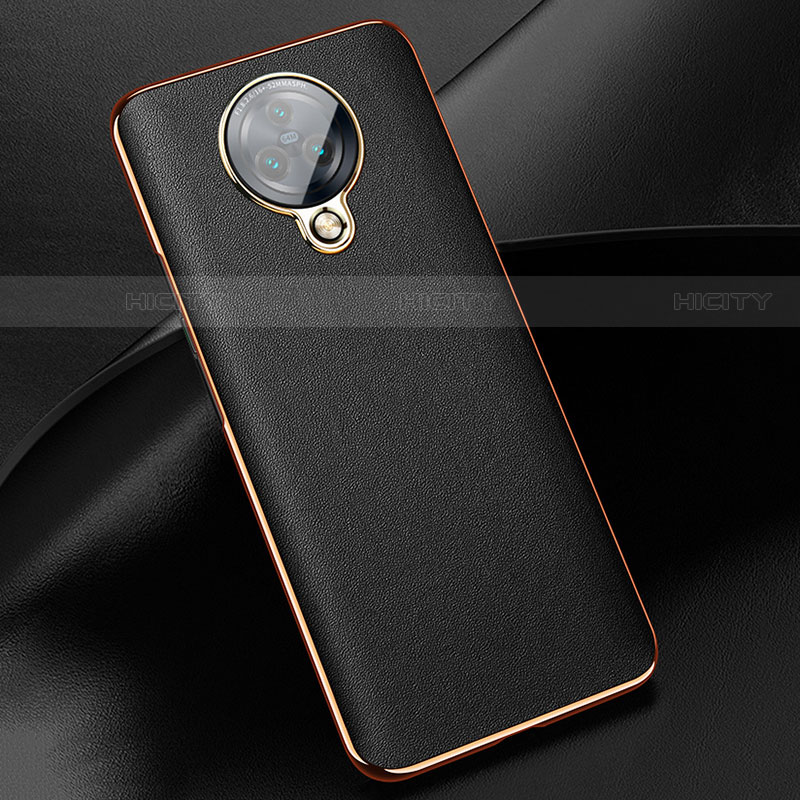 Coque Silicone Gel Motif Cuir Housse Etui pour Vivo Nex 3S Noir Plus