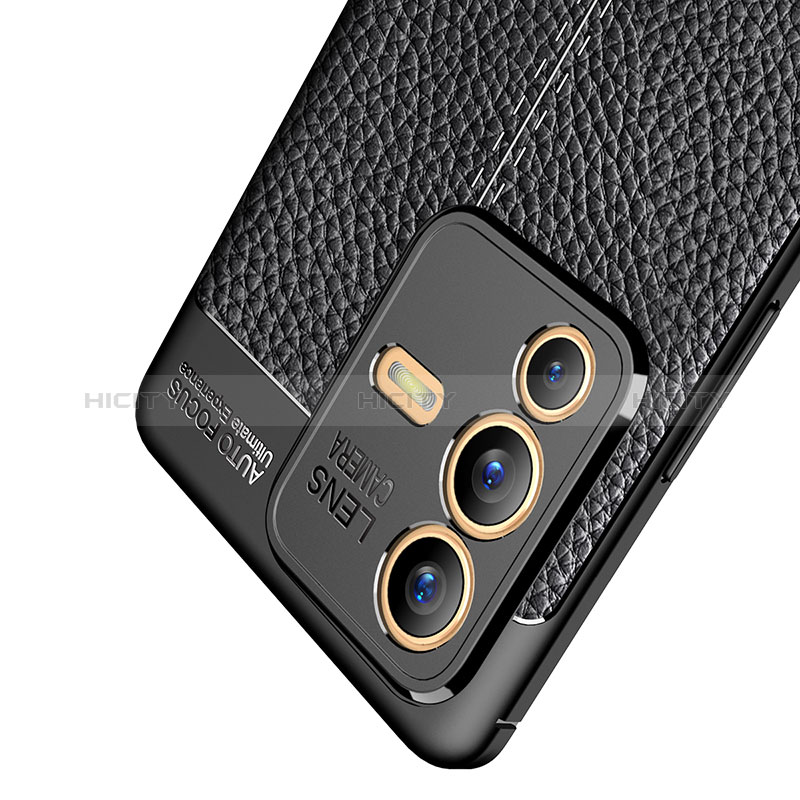 Coque Silicone Gel Motif Cuir Housse Etui pour Vivo V23 Pro 5G Plus