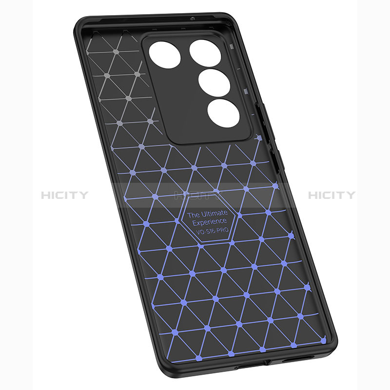 Coque Silicone Gel Motif Cuir Housse Etui pour Vivo V27 Pro 5G Plus