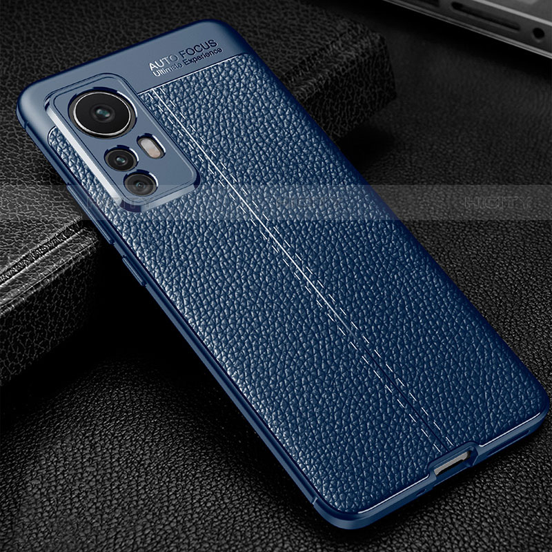 Coque Silicone Gel Motif Cuir Housse Etui pour Xiaomi Mi 12S Pro 5G Plus