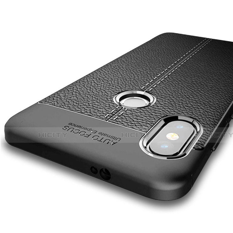 Coque Silicone Gel Motif Cuir Housse Etui pour Xiaomi Mi 6X Plus