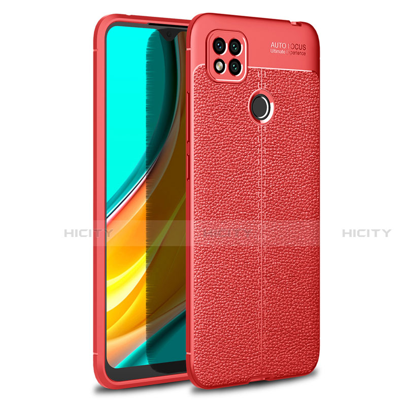 Coque Silicone Gel Motif Cuir Housse Etui pour Xiaomi Redmi 9 India Plus