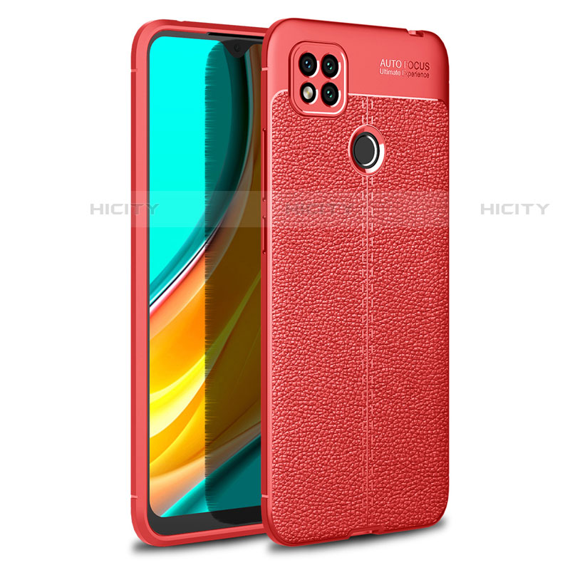 Coque Silicone Gel Motif Cuir Housse Etui pour Xiaomi Redmi 9C Plus