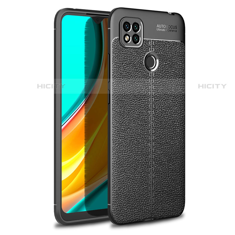 Coque Silicone Gel Motif Cuir Housse Etui pour Xiaomi Redmi 9C Plus