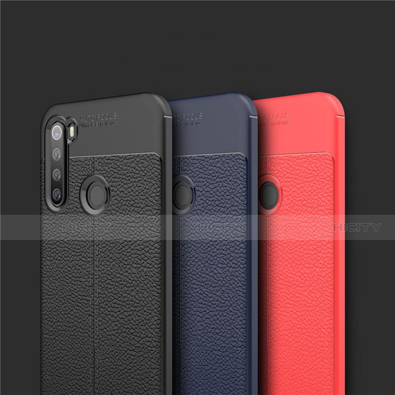 Coque Silicone Gel Motif Cuir Housse Etui pour Xiaomi Redmi Note 8 Plus