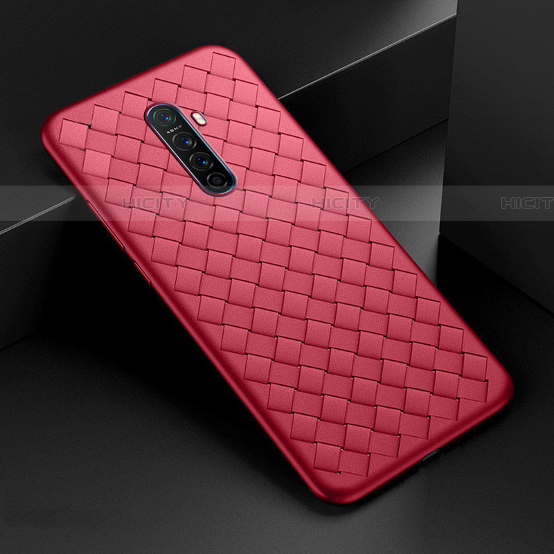 Coque Silicone Gel Motif Cuir Housse Etui S01 pour Oppo Reno Ace Plus