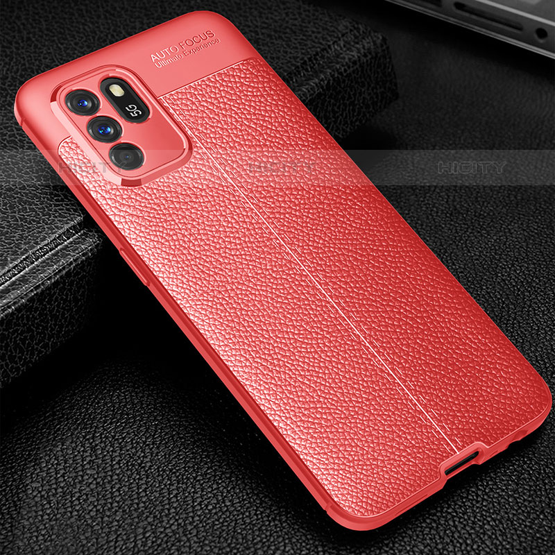 Coque Silicone Gel Motif Cuir Housse Etui S01 pour Oppo Reno6 Z 5G Plus