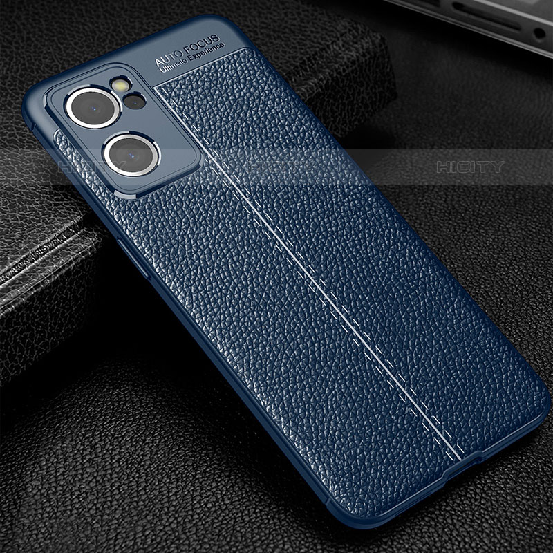 Coque Silicone Gel Motif Cuir Housse Etui S01 pour Oppo Reno7 SE 5G Plus