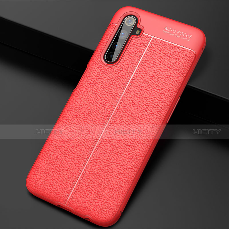 Coque Silicone Gel Motif Cuir Housse Etui S01 pour Realme 6 Pro Plus