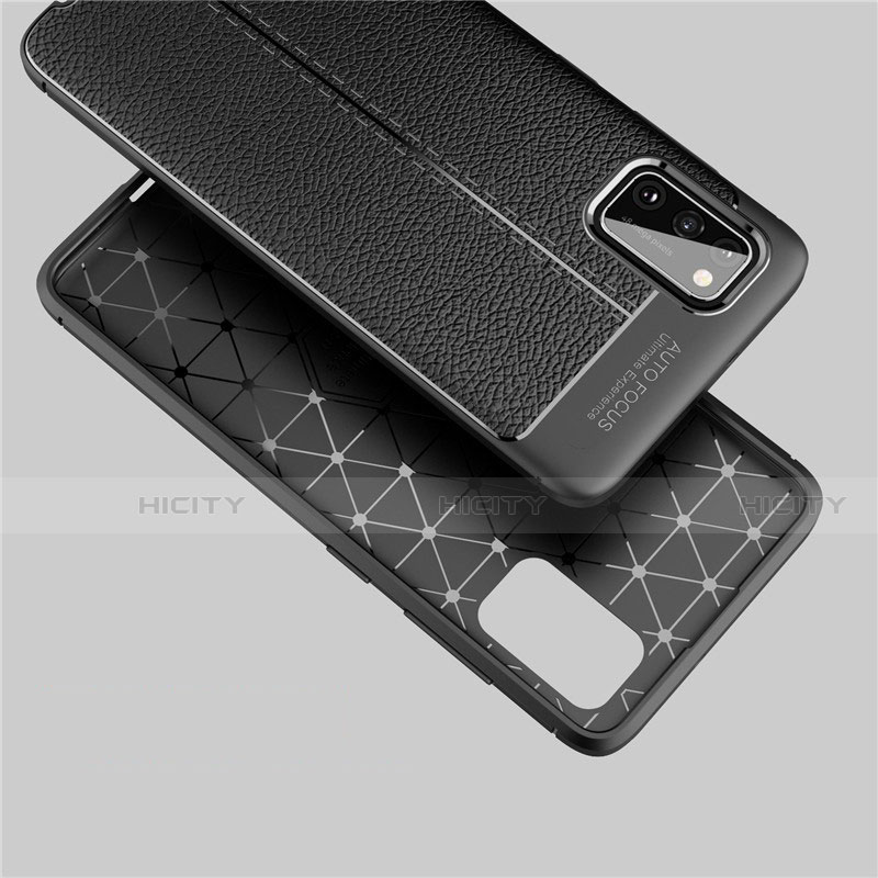 Coque Silicone Gel Motif Cuir Housse Etui S01 pour Samsung Galaxy A41 Plus