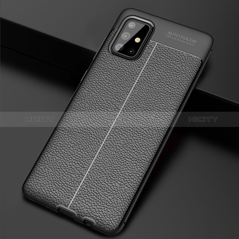 Coque Silicone Gel Motif Cuir Housse Etui S01 pour Samsung Galaxy A71 4G A715 Plus