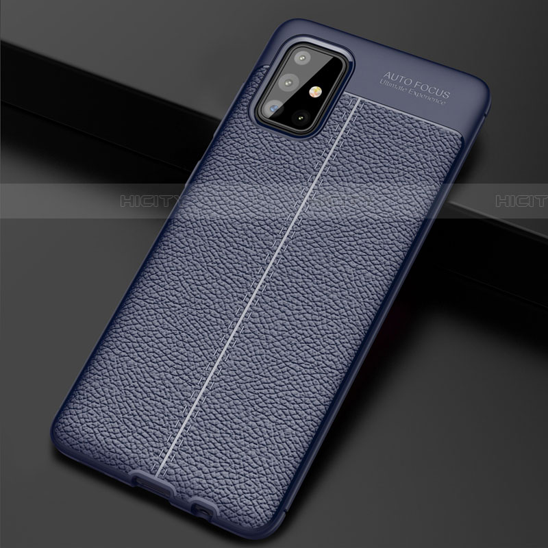 Coque Silicone Gel Motif Cuir Housse Etui S01 pour Samsung Galaxy A71 5G Plus