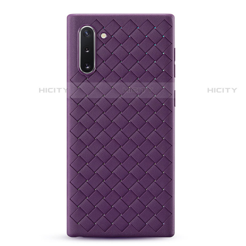 Coque Silicone Gel Motif Cuir Housse Etui S01 pour Samsung Galaxy Note 10 5G Plus