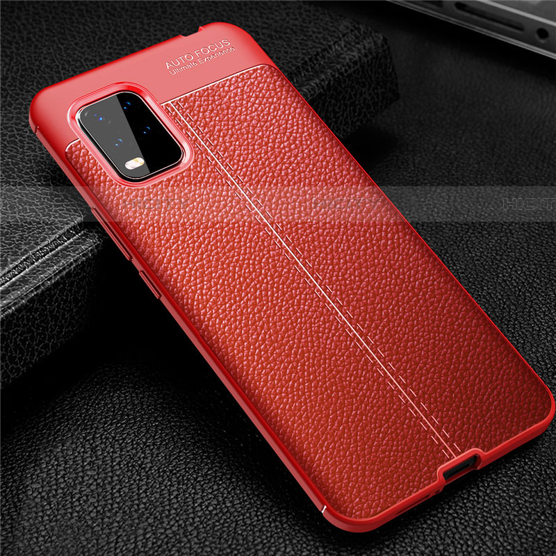 Coque Silicone Gel Motif Cuir Housse Etui S01 pour Xiaomi Mi 10 Lite Plus