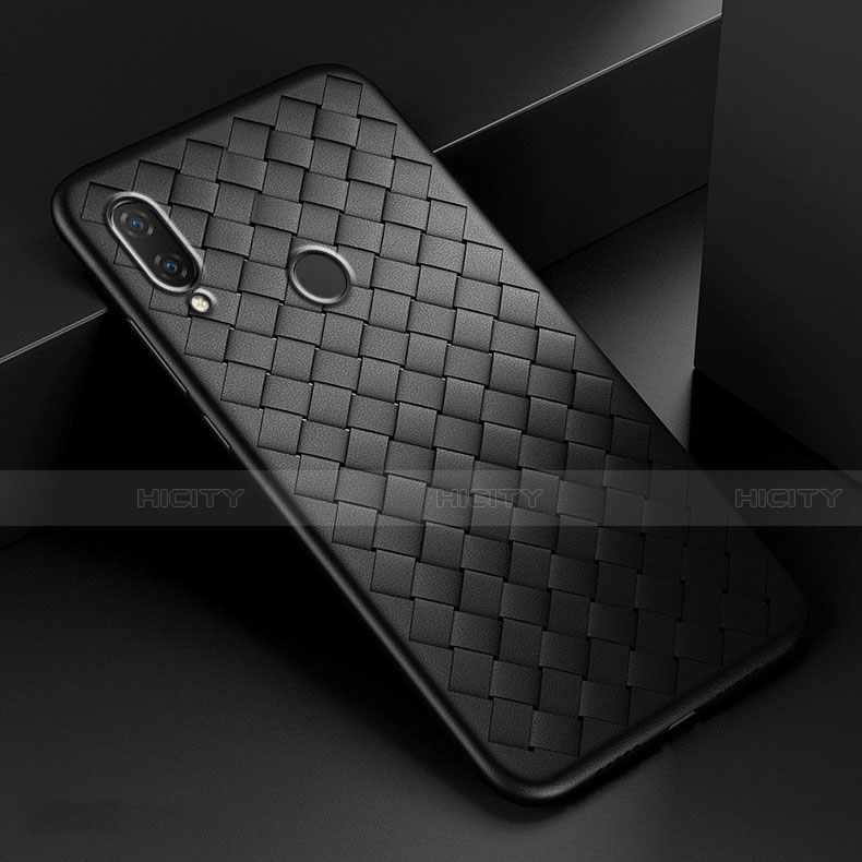 Coque Silicone Gel Motif Cuir Housse Etui S01 pour Xiaomi Redmi Note 7 Plus