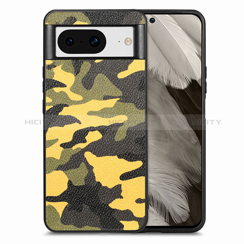 Coque Silicone Gel Motif Cuir Housse Etui S01D pour Google Pixel 8 5G Plus