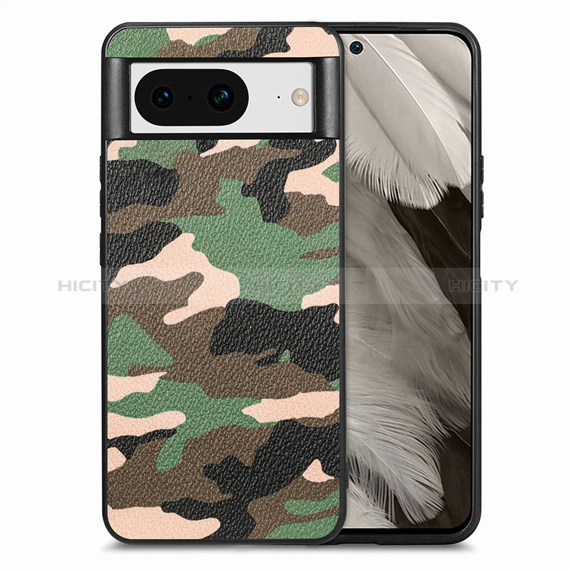 Coque Silicone Gel Motif Cuir Housse Etui S01D pour Google Pixel 8 5G Plus