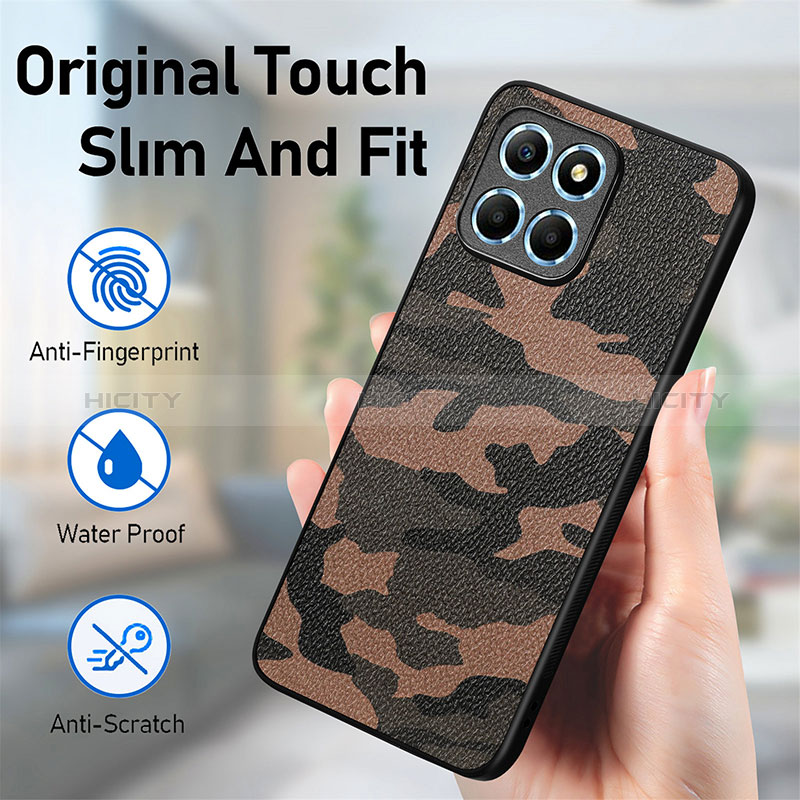 Coque Silicone Gel Motif Cuir Housse Etui S01D pour Huawei Honor 70 Lite 5G Plus