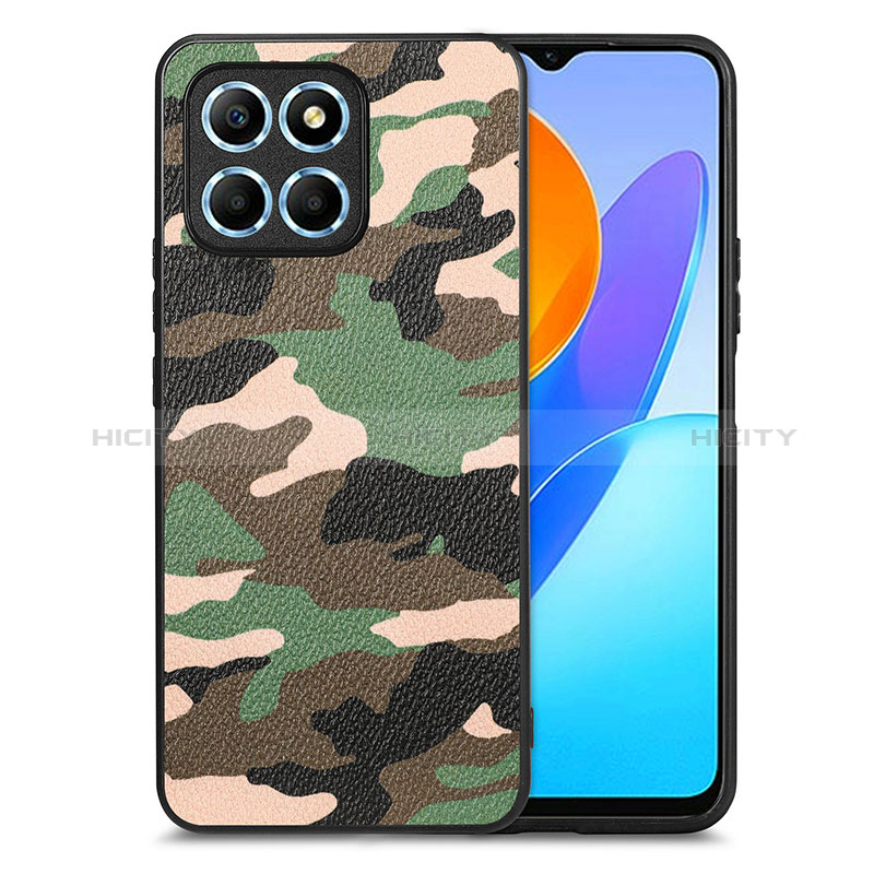 Coque Silicone Gel Motif Cuir Housse Etui S01D pour Huawei Honor X6S Plus