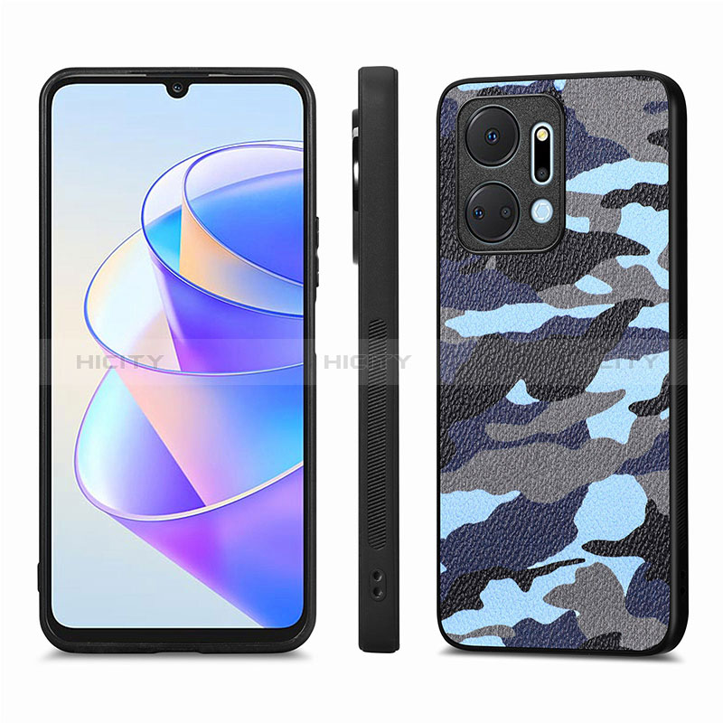 Coque Silicone Gel Motif Cuir Housse Etui S01D pour Huawei Honor X7a Plus