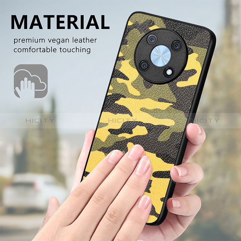 Coque Silicone Gel Motif Cuir Housse Etui S01D pour Huawei Nova Y90 Plus