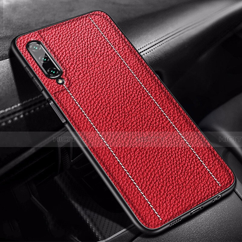 Coque Silicone Gel Motif Cuir Housse Etui S02 pour Huawei Honor 9X Pro Plus