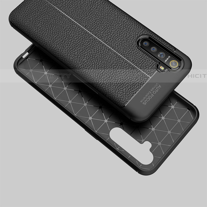 Coque Silicone Gel Motif Cuir Housse Etui S02 pour Realme X2 Plus