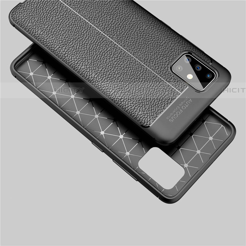 Coque Silicone Gel Motif Cuir Housse Etui S02 pour Samsung Galaxy A71 5G Plus