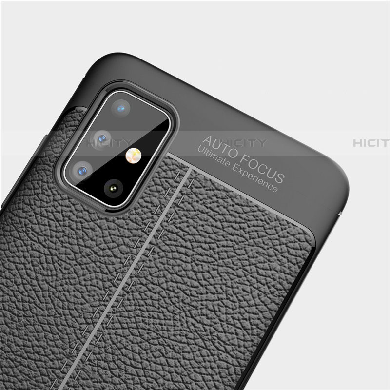 Coque Silicone Gel Motif Cuir Housse Etui S02 pour Samsung Galaxy A71 5G Plus