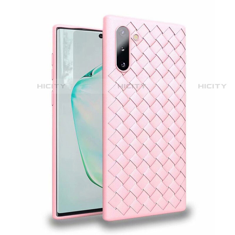 Coque Silicone Gel Motif Cuir Housse Etui S02 pour Samsung Galaxy Note 10 5G Plus