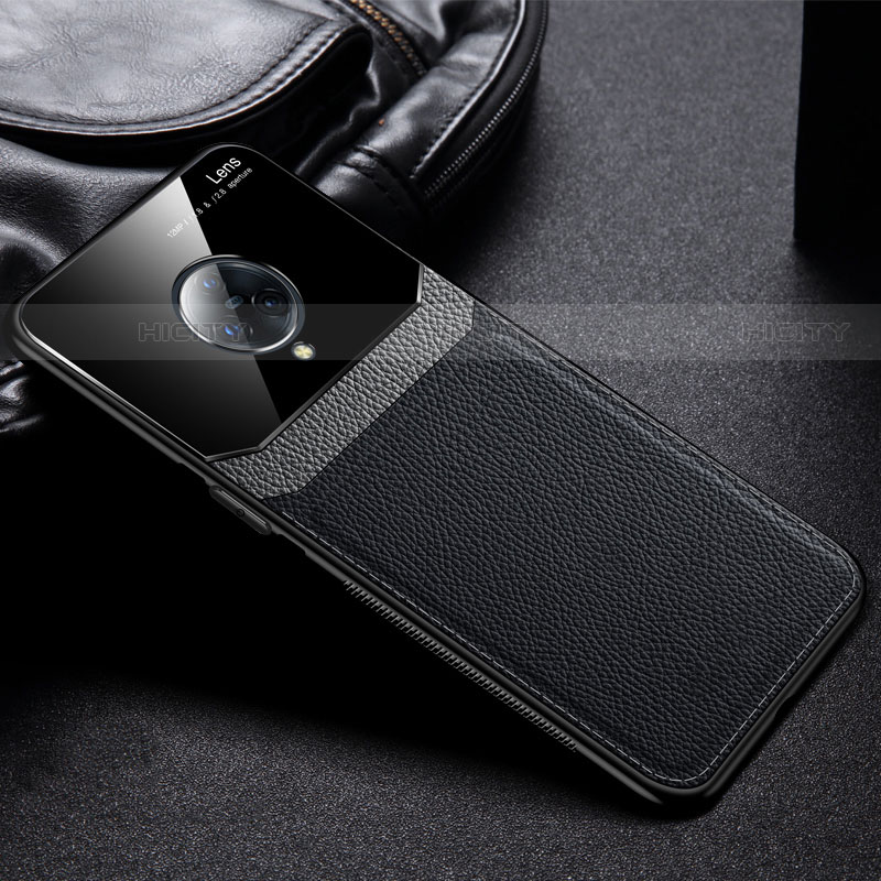 Coque Silicone Gel Motif Cuir Housse Etui S02 pour Vivo Nex 3S Noir Plus