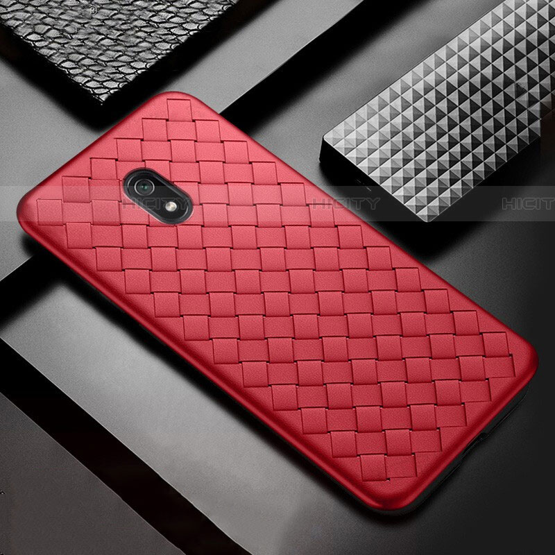 Coque Silicone Gel Motif Cuir Housse Etui S02 pour Xiaomi Redmi 8A Plus