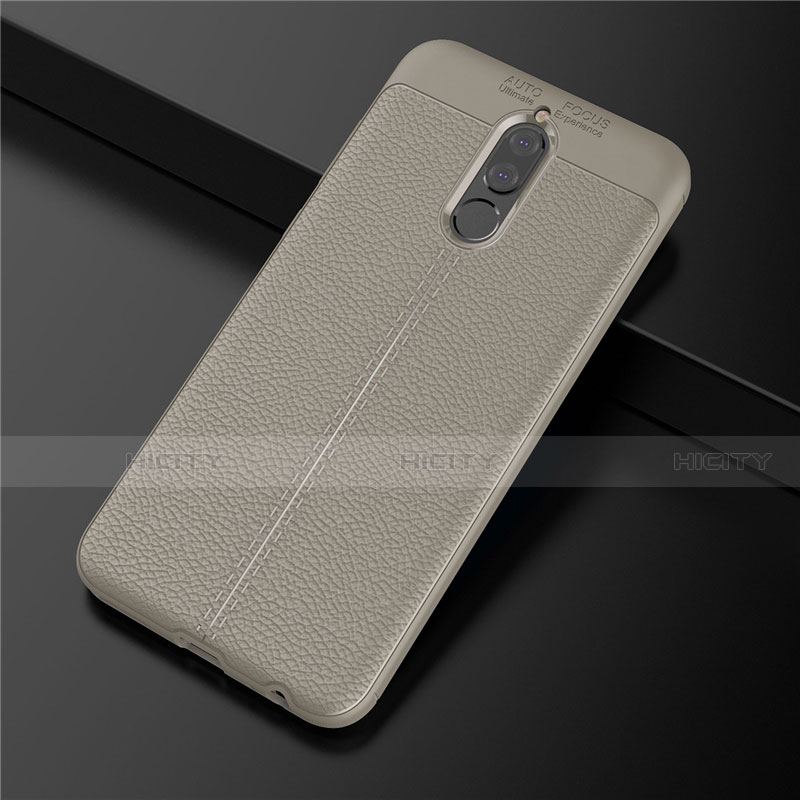 Coque Silicone Gel Motif Cuir Housse Etui S03 pour Huawei Mate 10 Lite Plus