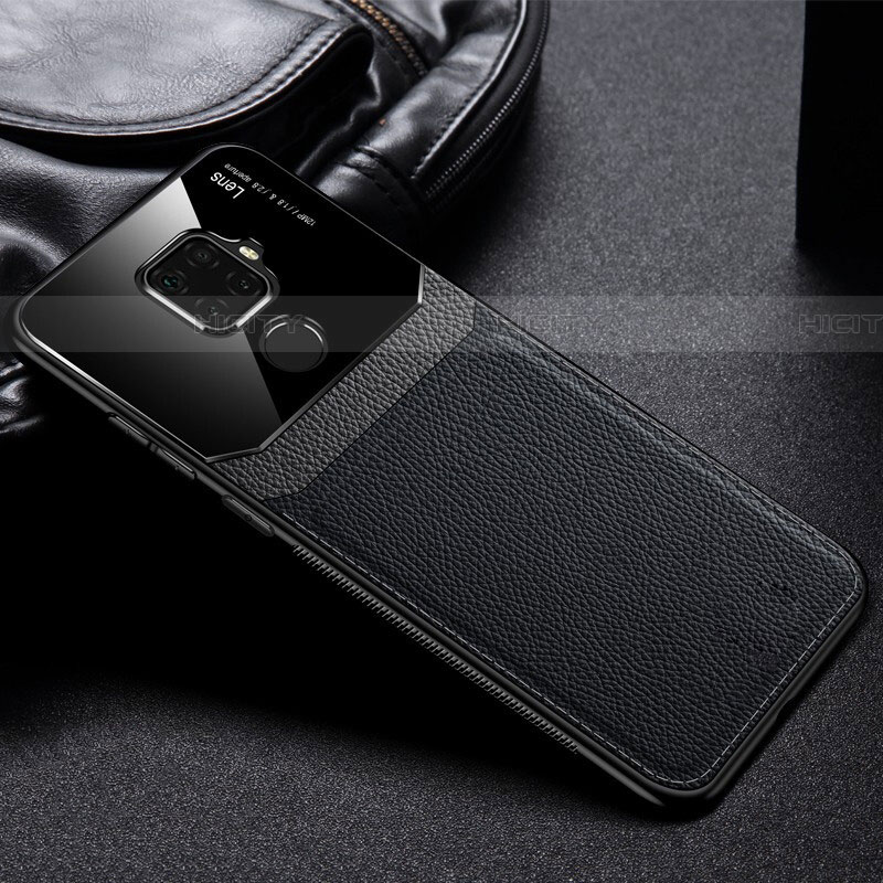 Coque Silicone Gel Motif Cuir Housse Etui S03 pour Huawei Mate 30 Lite Noir Plus