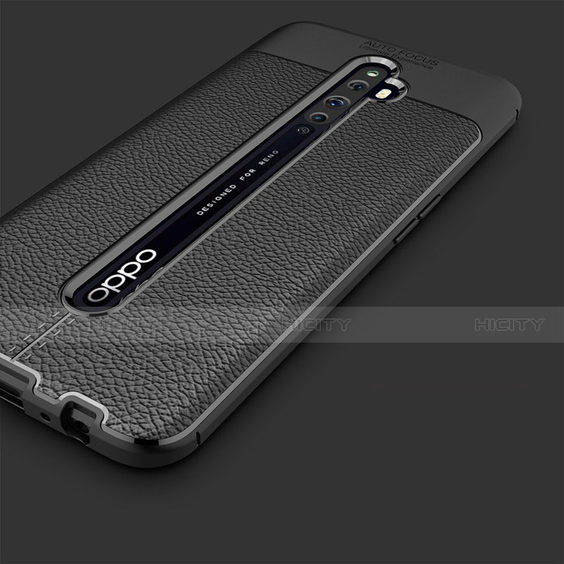 Coque Silicone Gel Motif Cuir Housse Etui S03 pour Oppo Reno2 Z Plus