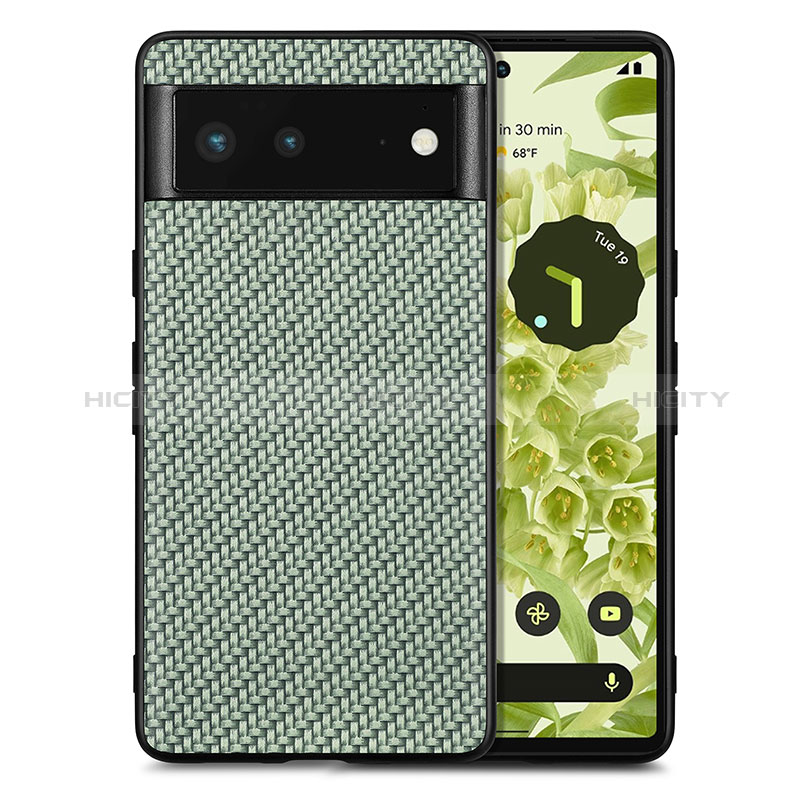 Coque Silicone Gel Motif Cuir Housse Etui S03D pour Google Pixel 6 5G Plus