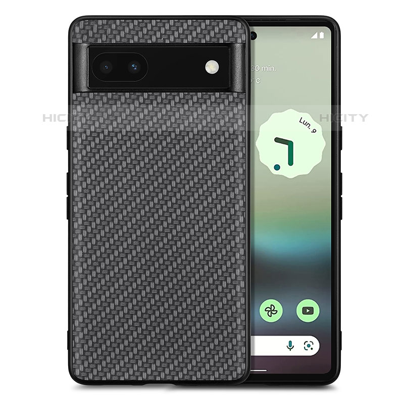 Coque Silicone Gel Motif Cuir Housse Etui S03D pour Google Pixel 6a 5G Plus