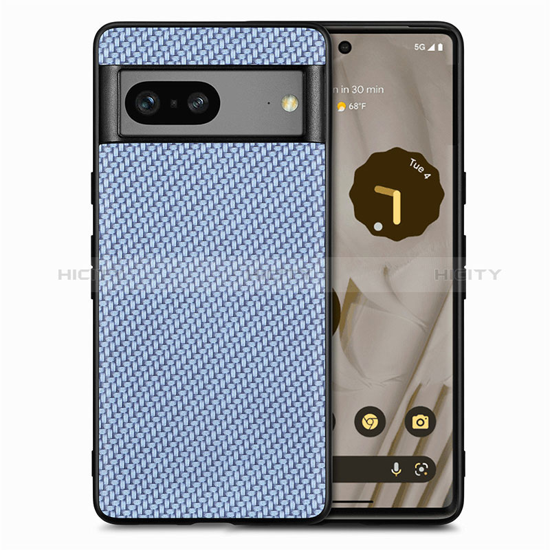 Coque Silicone Gel Motif Cuir Housse Etui S03D pour Google Pixel 7 5G Plus