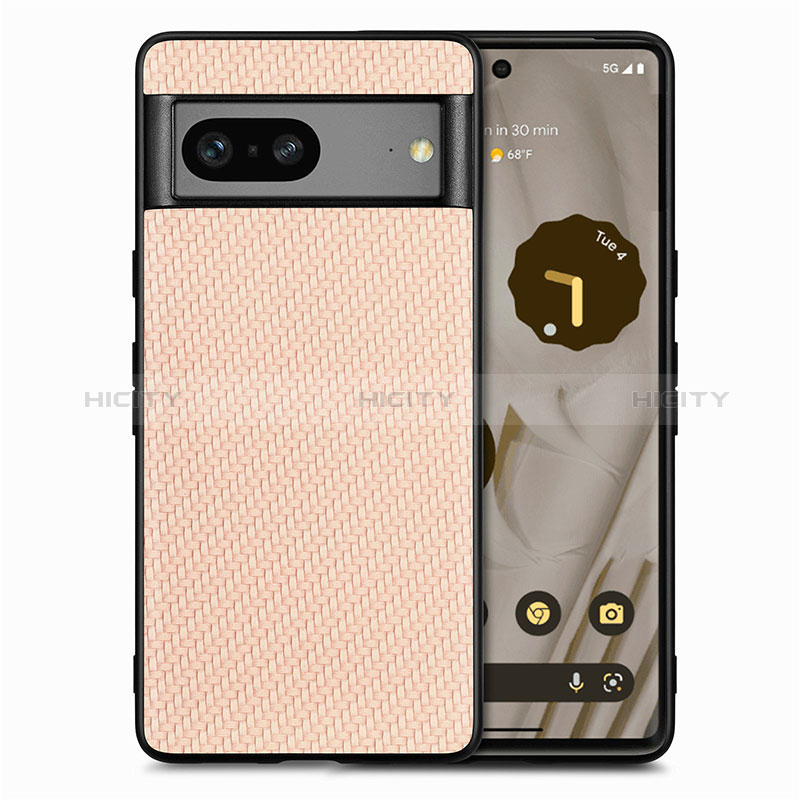 Coque Silicone Gel Motif Cuir Housse Etui S03D pour Google Pixel 7 5G Plus