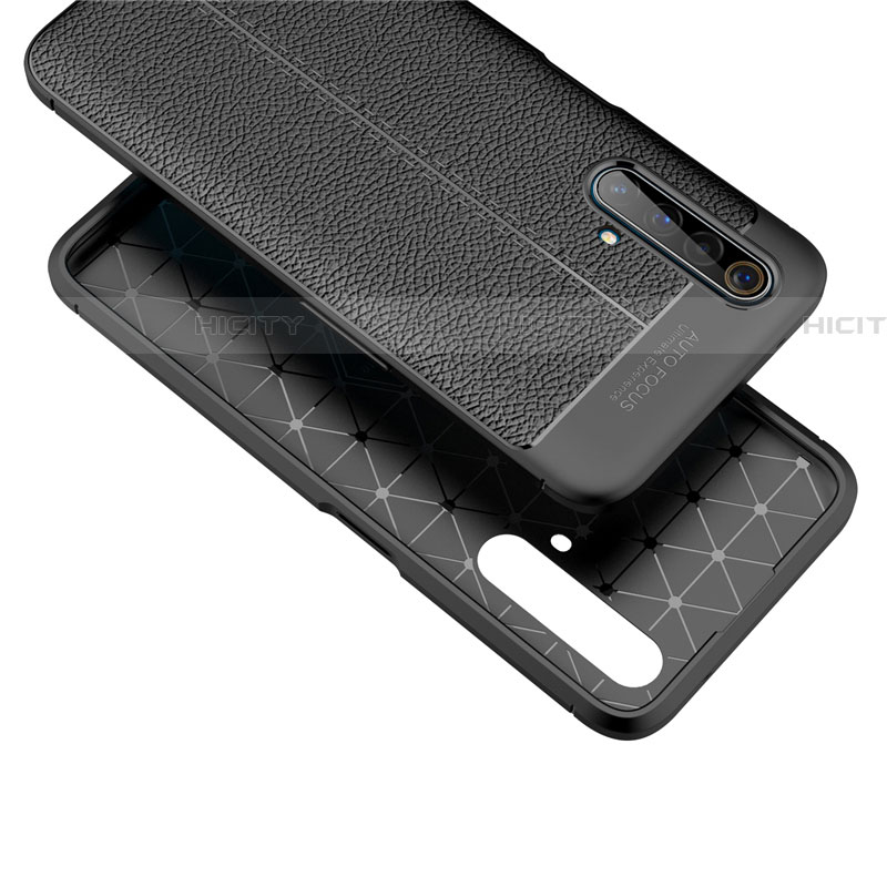 Coque Silicone Gel Motif Cuir Housse Etui S04 pour Realme X50 5G Plus