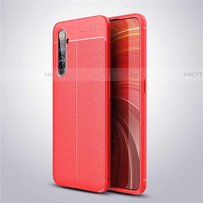 Coque Silicone Gel Motif Cuir Housse Etui S04 pour Realme X50 Pro 5G Plus