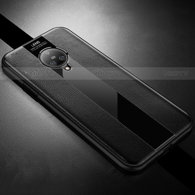 Coque Silicone Gel Motif Cuir Housse Etui S04 pour Vivo Nex 3 Noir Plus