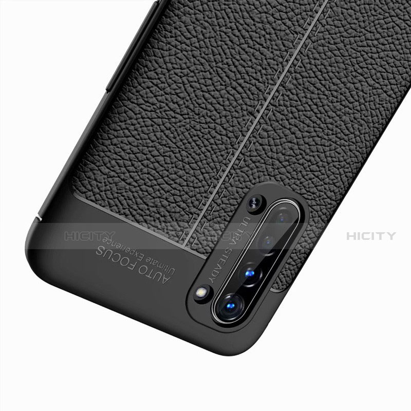 Coque Silicone Gel Motif Cuir Housse Etui S05 pour Oppo K7 5G Plus