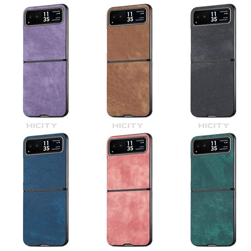 Coque Silicone Gel Motif Cuir Housse Etui SD1 pour Motorola Moto Razr 40 5G Plus